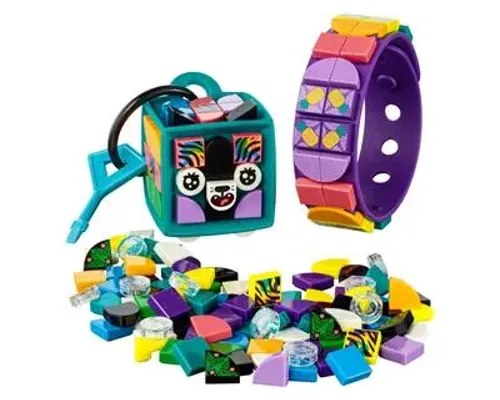 Neon Tiger Bracelet & Bag Tag Neon Tiger Bracelet & Bag Tag Image
