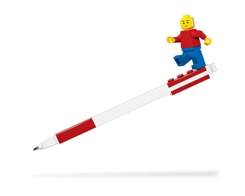 Pen Pal Gel Pen with Minifigure – Red Pen Pal Gel Pen with Minifigure – Red Image