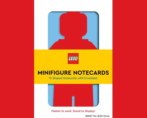 Minifigure Notecards 12 Shaped Notecards with Envelopes Image