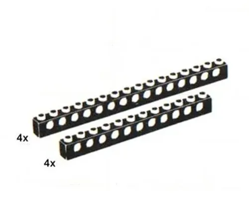 8 Technic Beams Black 8 Technic Beams Black Image