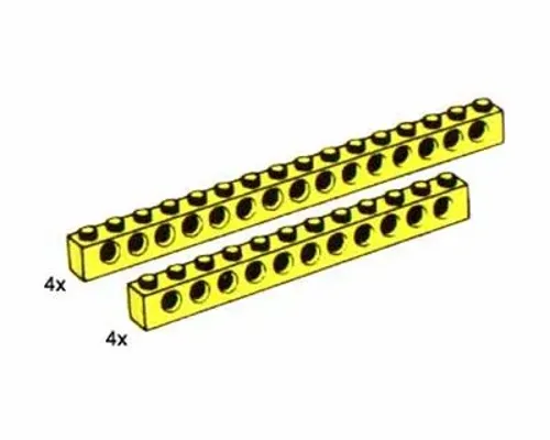8 Technic Beams Yellow 8 Technic Beams Yellow Image