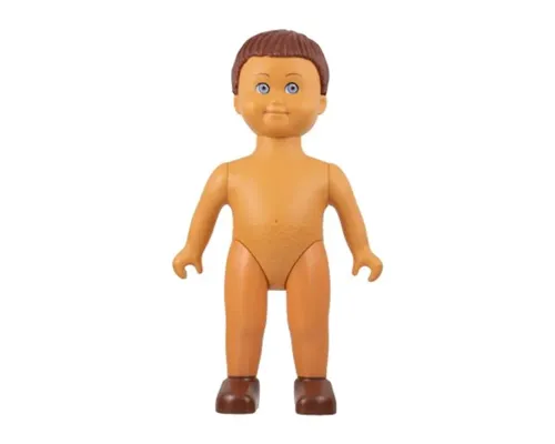 Duplo Figure Doll, Large, without Clothes, Reddish Brown Male Hair, Nougat Body (6078089) Image