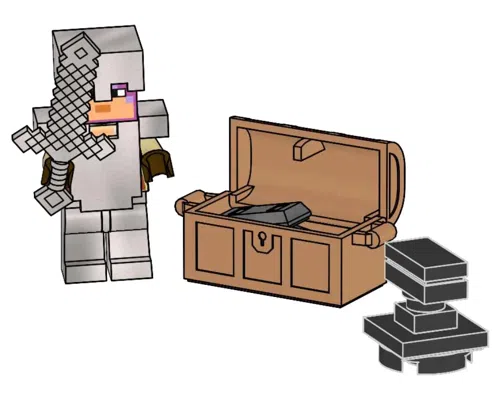 Knight with Chest and Anvil Knight with Chest and Anvil Image