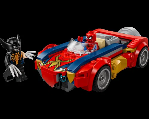 Spider-Man Car vs. Venomized Wolverine Image