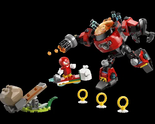 Knuckles vs. Dr. Eggman Egg Crusher Mech Image