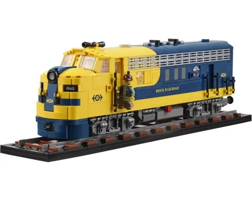 Brick Railroad Locomotive Image