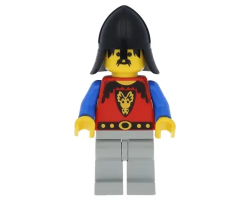 Dragon Knights - Knight 1, Light Gray Legs, Black Neck-Protector Image