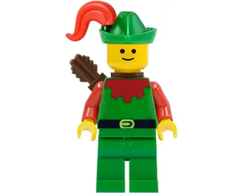 Forestman - Red, Green Hat, Red Plume, Quiver Image