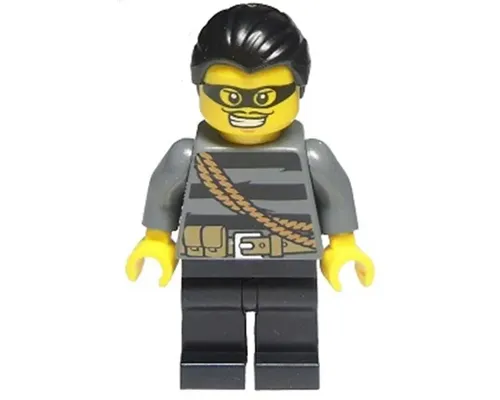 Police - City Burglar, Black Hair, Mask Image