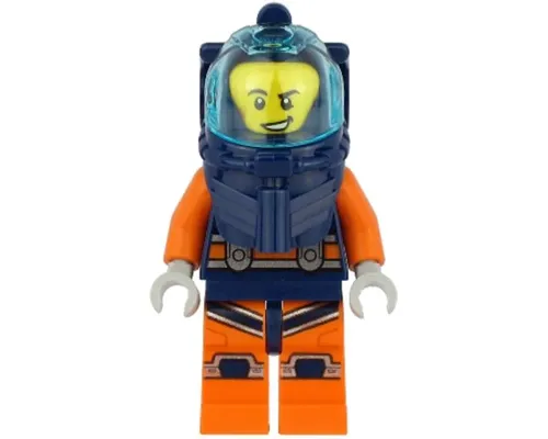 Deep Sea Diver - Male, Dark Blue Helmet, Lopsided Grin Image