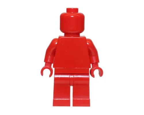 Plain Red Torso, Red Legs, Red Head (Monochrome) (LEGO VIP Letter I) Image