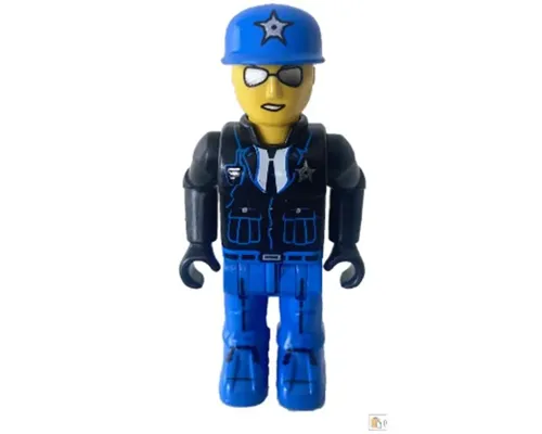 Police - Blue Legs, Black Jacket, Blue Cap with Star, Sunglasses (4154547) Image