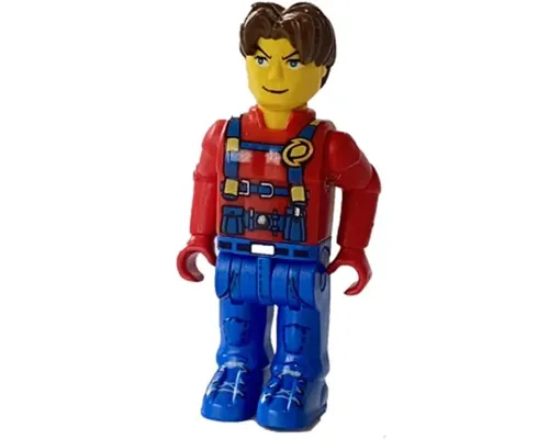 Jack Stone - Red Jacket, Blue Overalls and Blue Legs Image