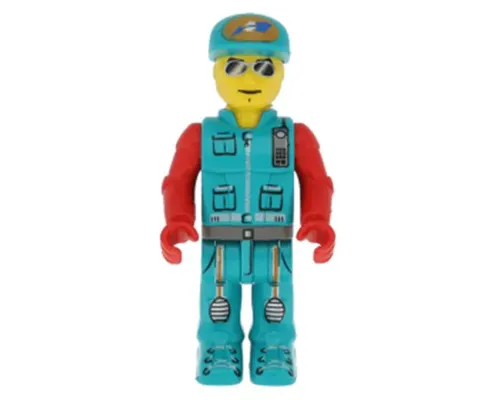Crewman with Dark Turquoise Vest and Pants, Red Arms (4169124) Image