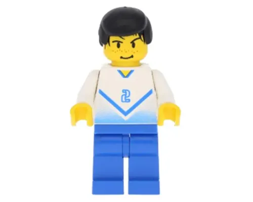 Soccer Player White & Blue Team with shirt  #2 Image