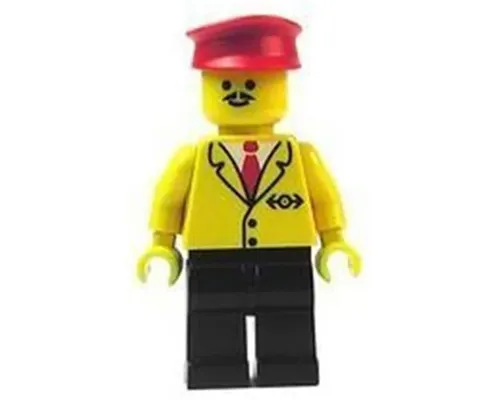 Railway Employee 5, Black Legs, Red Hat Image