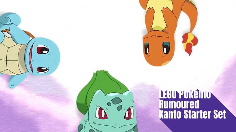 LEGO Pokémon Rumoured: $650 Kanto Starter Set 72153 with Bulbasaur, Squirtle & Charmander Image
