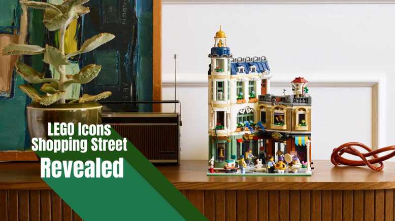 LEGO Icons Shopping Street Revealed – A Stunning New Modular Joins the Line-Up for 2026 Image