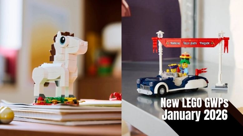New LEGO GWPs January 2026: Vintage Parade Car & Year of the Horse Explained Image