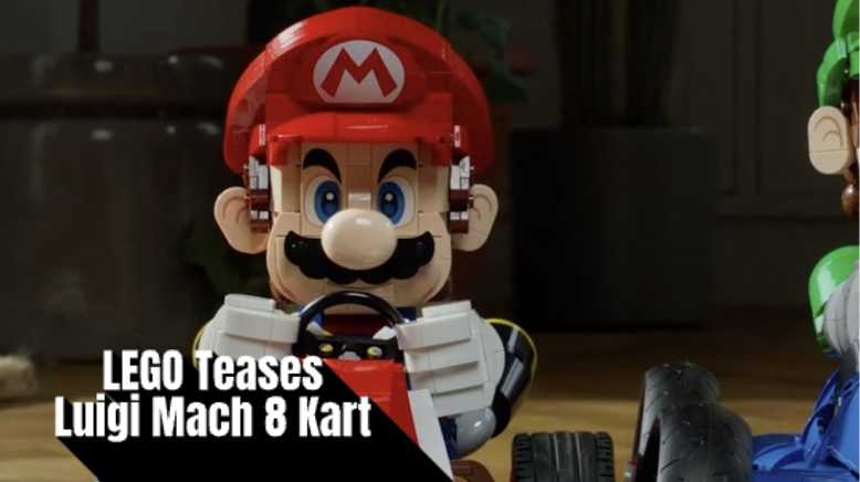 LEGO Teases 72050 Mario Kart Luigi & Mach 8 Kart for April 2026 Image