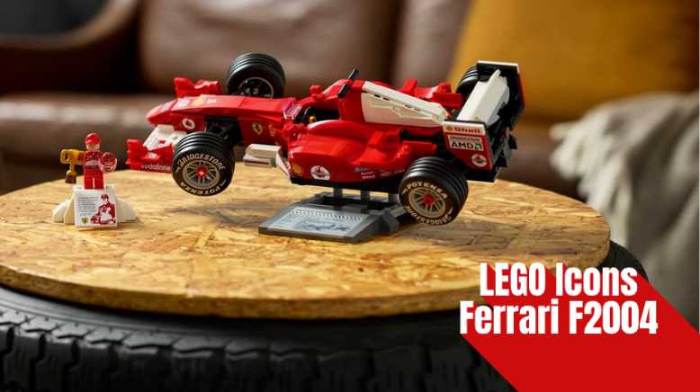 LEGO Icons 11375 Ferrari F2004 & Michael Schumacher Launches March 2026 | F1 Collectible Set Image