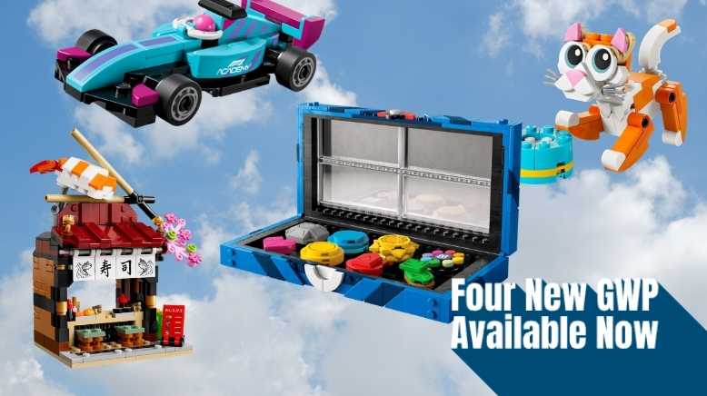 LEGO GWP 2026: Four New Gifts With Purchase Available Now – Pokémon, Japan Restaurant, F1 & More! Image