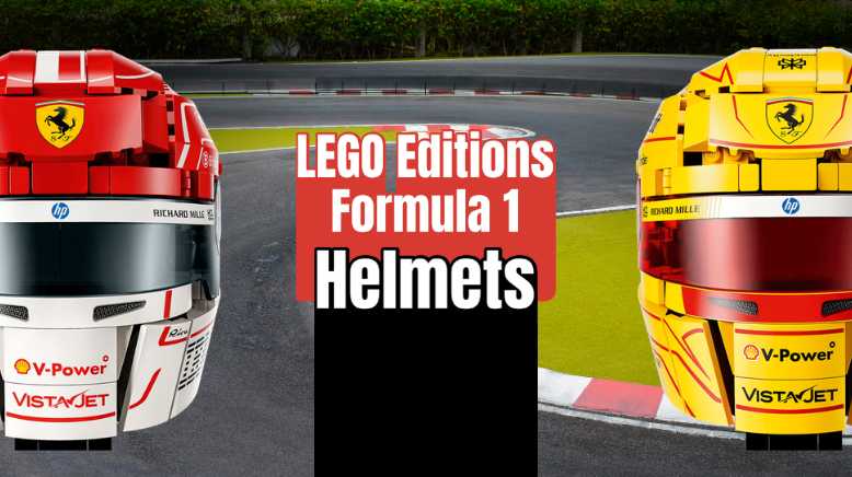 LEGO Ferrari F1 Helmets Launch – Charles Leclerc and Lewis Hamilton LEGO Sets Revealed Image