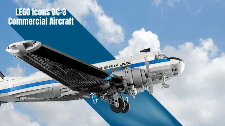 LEGO Icons 11378 Douglas DC-3 Commercial Aircraft Arriving in April 2026 Image
