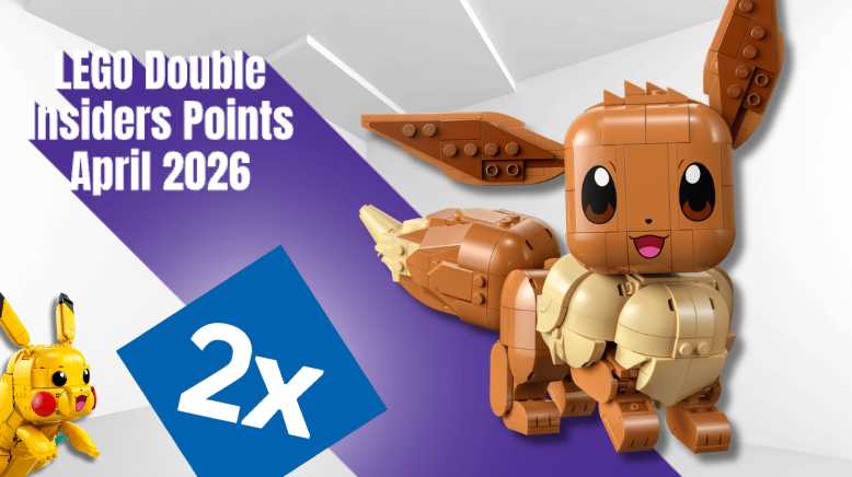 LEGO Double Insiders Points April 2026 – Pokémon & LEGO Art Deals Image