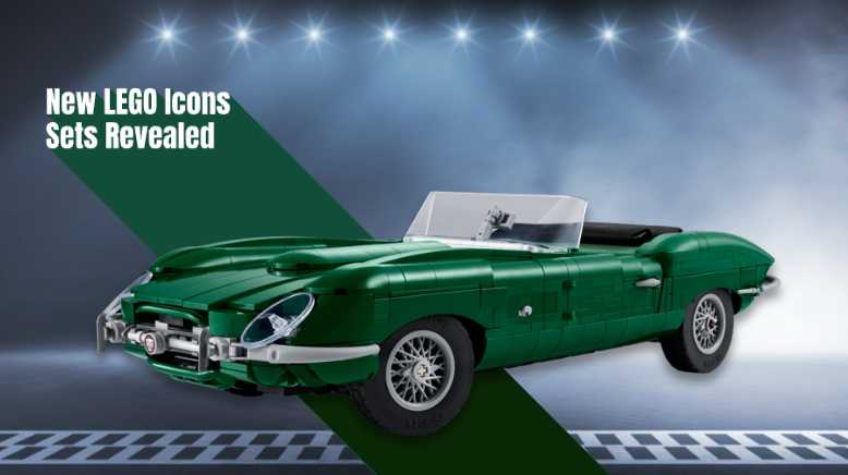 LEGO Icons Jaguar E-Type, Hubble Telescope & Mayor Manor Revealed Image