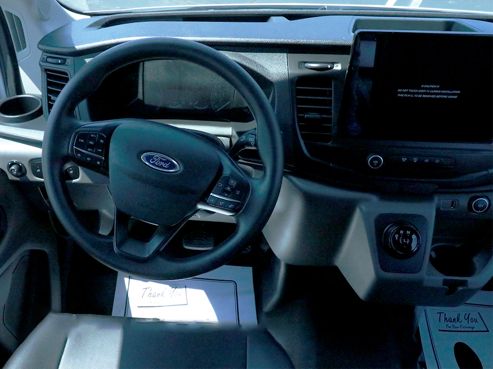 2022 Ford E-Transit 9 passenger driver seat