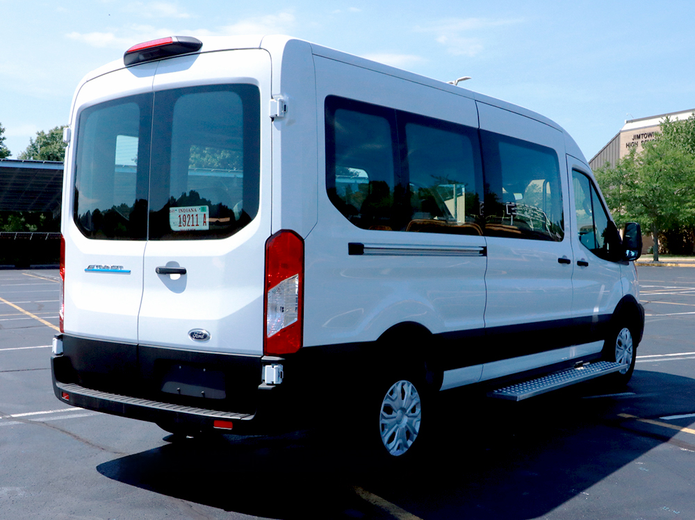 2022 Ford E-Transit 9 passenger rear passenger