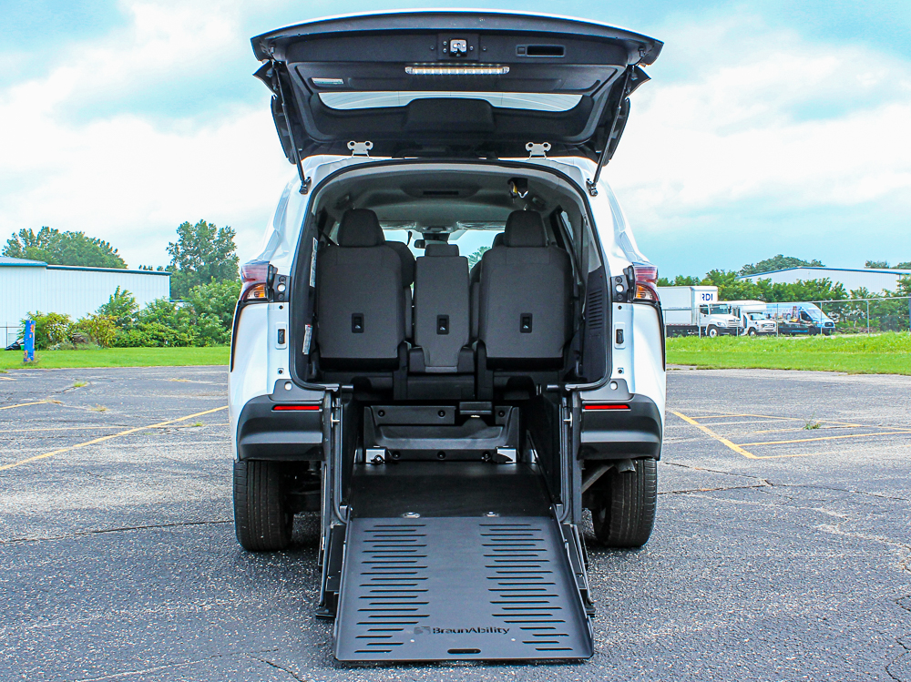 2023 BraunAbility Sienna LE Rear Entry ramp deployed