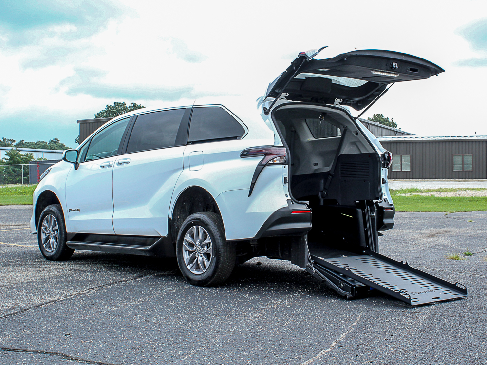 2023 BraunAbility Sienna LE Rear Entry ramp deployed rear