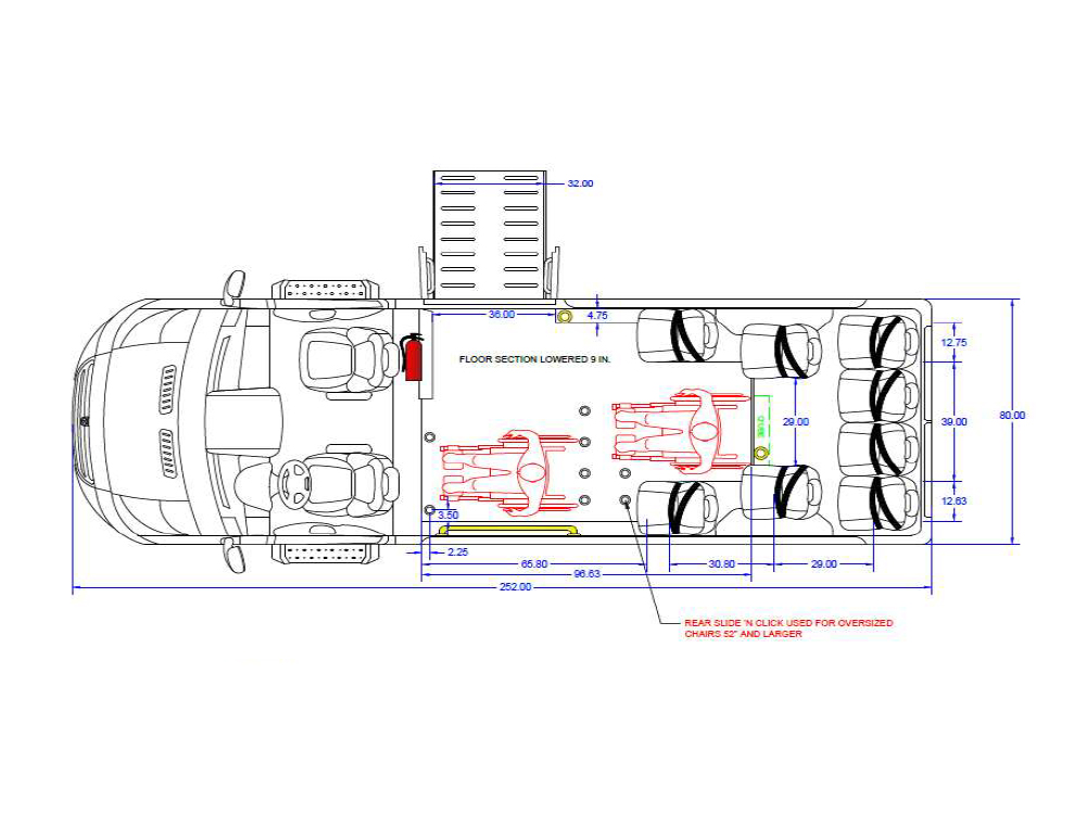 2022 BraunAbility ProMaster 3500 floorplan