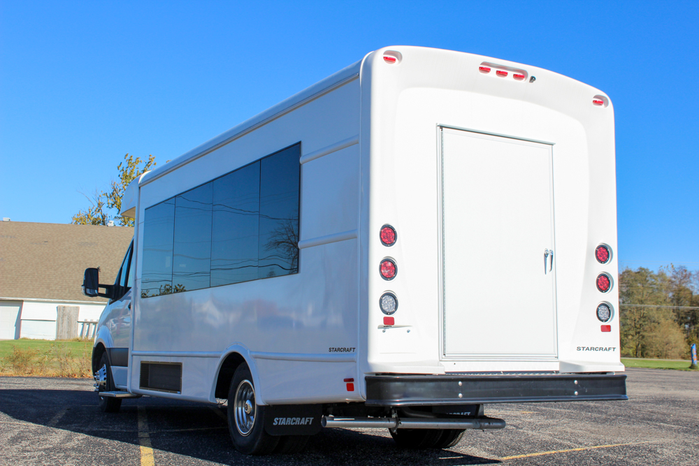 2023 Starcraft Starlite 22 13&0 with rear luggage, executive interior, white exterior on MB Sprinter