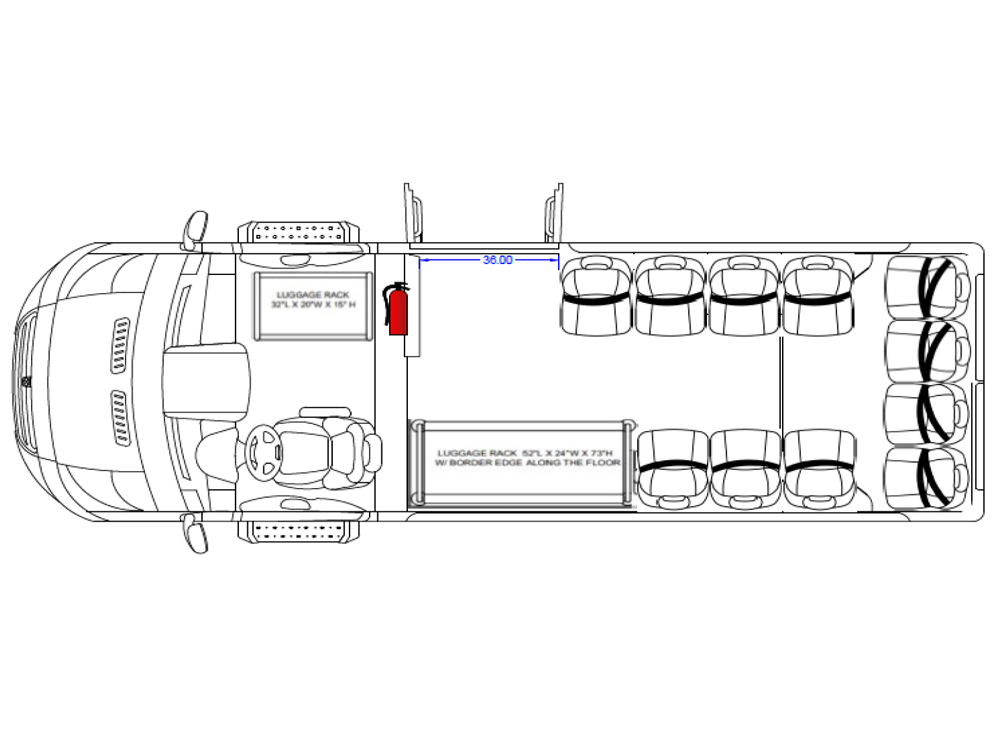 2023 BraunAbility ProMaster Perimeter Seating 11&0