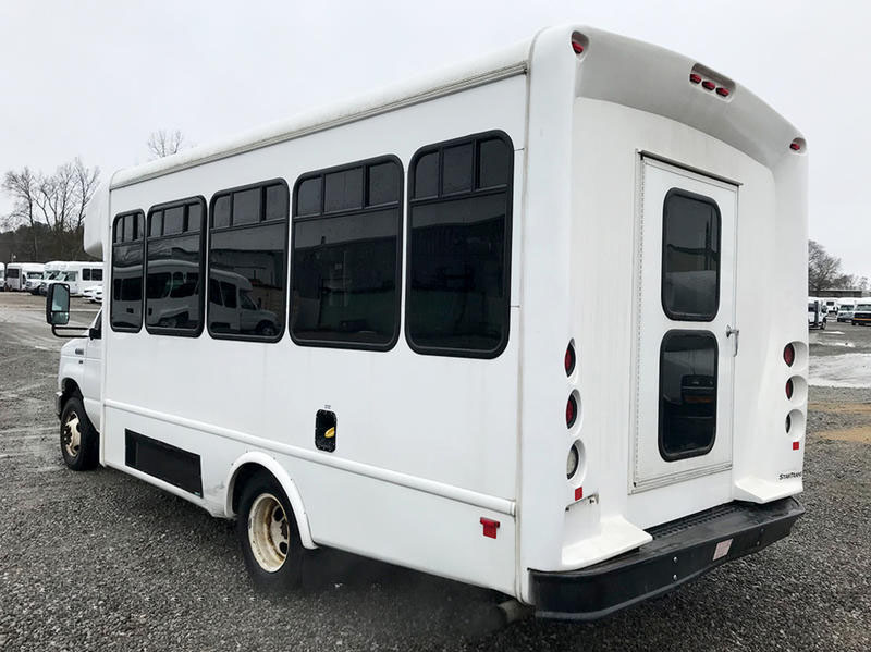 2016 StarTrans Senator II rear driver's side three quarter view