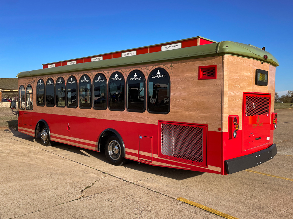 2020 Arboc Spirit of America Trolley 29' Dual Door, Freightliner XB RE, 27+2wc, 6.7L Cummins diesel, 4,800 miles