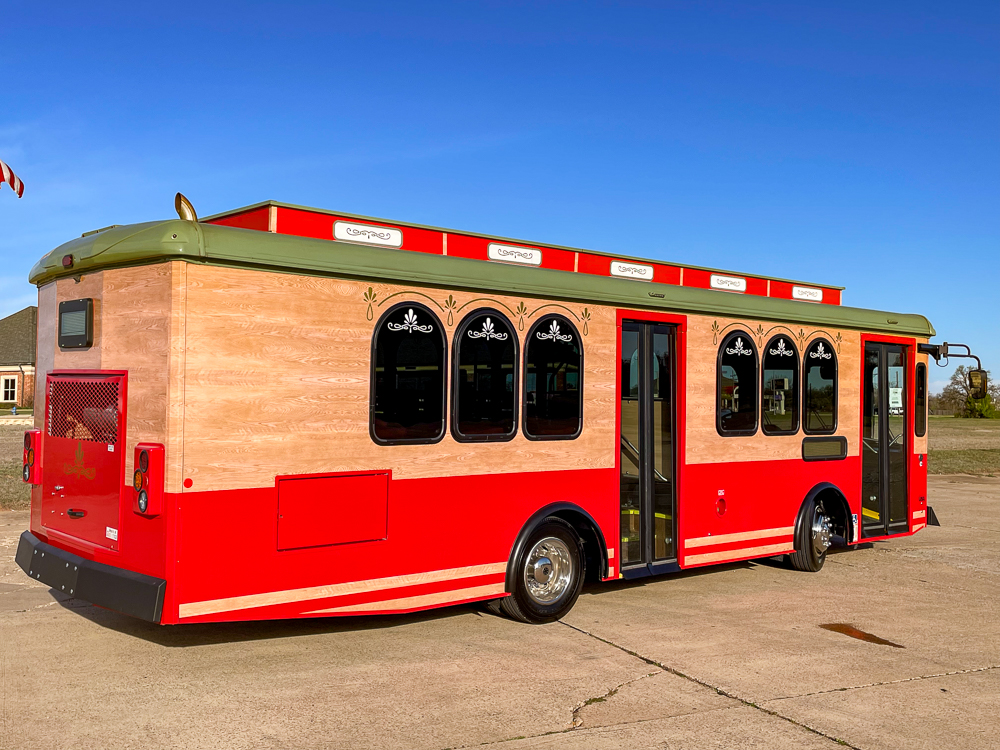 2020 Arboc Spirit of America Trolley 29' Dual Door, Freightliner XB RE, 27+2wc, 6.7L Cummins diesel, 4,800 miles