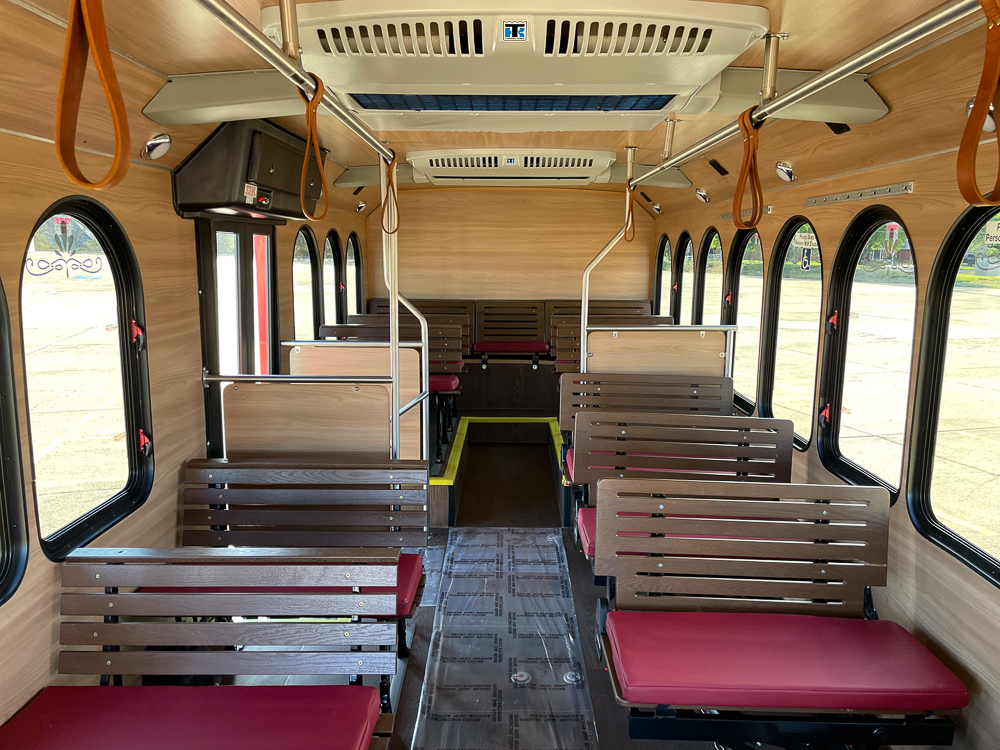 2020 Arboc Spirit of America Trolley 29' Dual Door, Freightliner XB RE, 27+2wc, 6.7L Cummins diesel, 4,800 miles