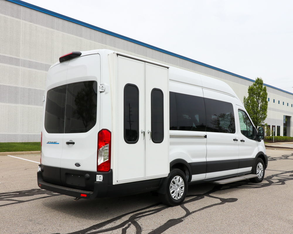 2023 Ford E-Transit Gamechanger rear passenger side