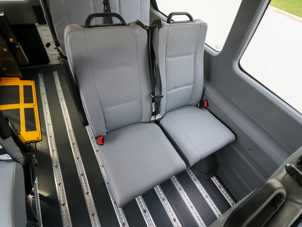 2023 Ford E-Transit Gamechanger seats close up