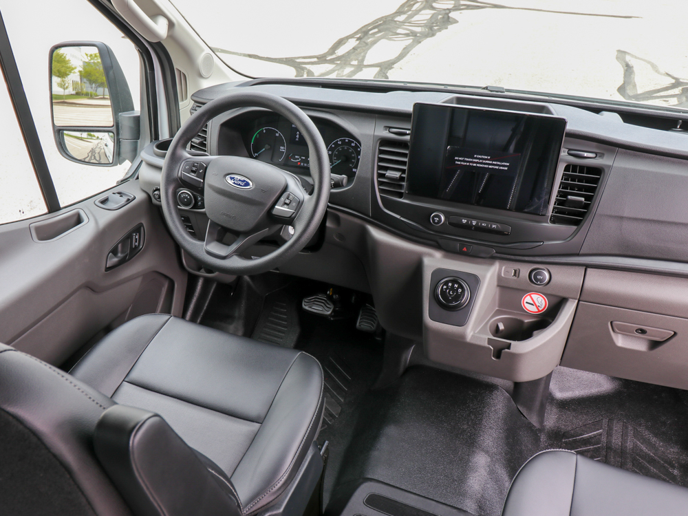 2023 Ford E-Transit Gamechanger drivers area