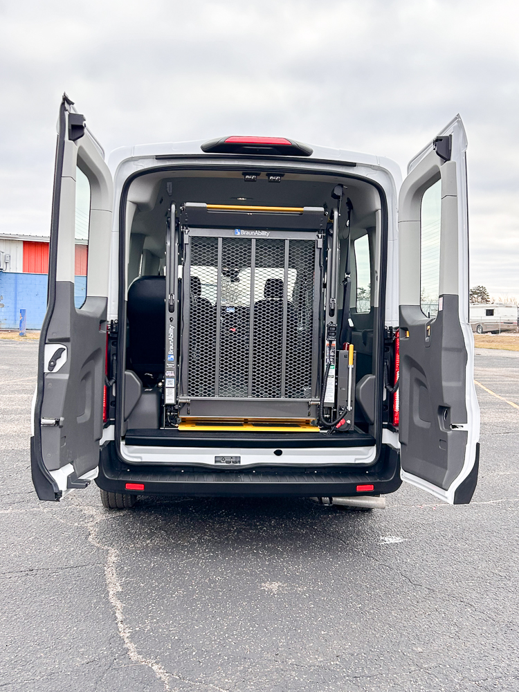 2023 Ford Transit Passenger Van 4&2 Rear Ramp