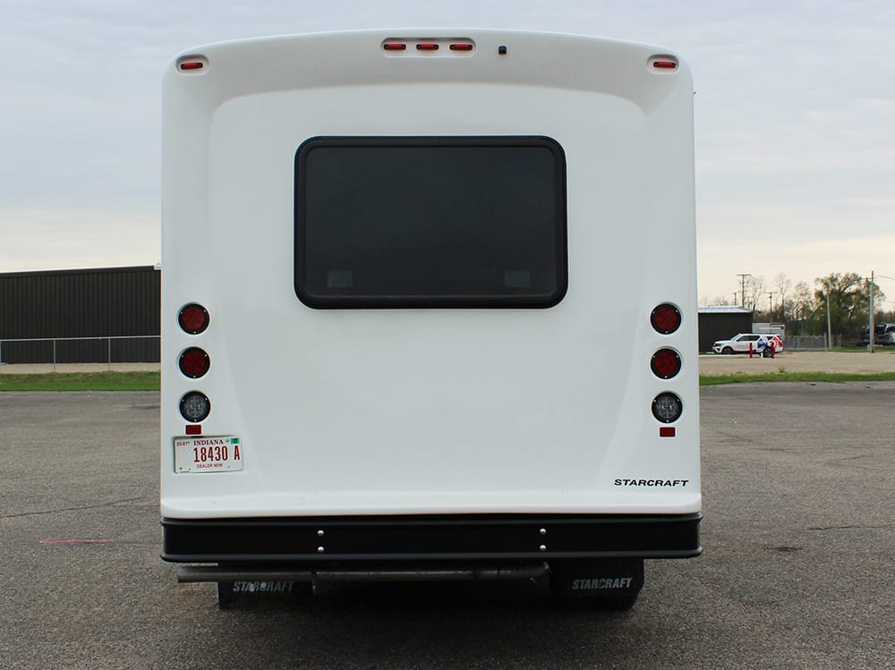 2023 Starcraft Allstar 22 14& Chevy rear side view of bus