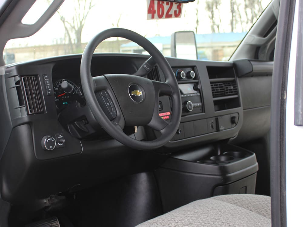 2023 Starcraft Allstar 22 14& Chevy interior view close up of steering wheel