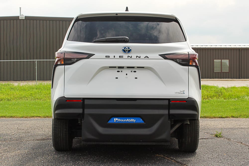 2023 BraunAbility Sienna LE Rear Entry rear side