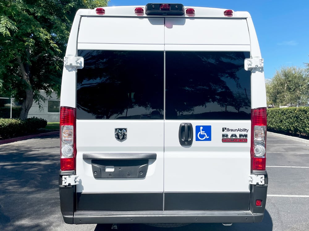 2022 BraunAbility ProMaster 3500 rear