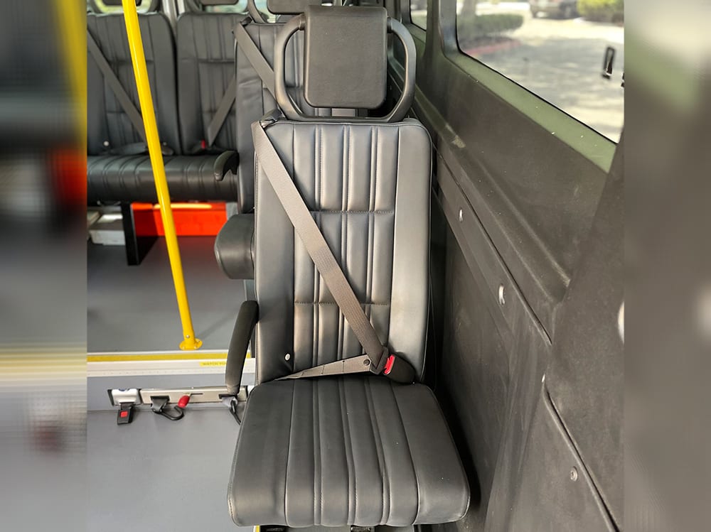 2022 BraunAbility ProMaster 3500 seats